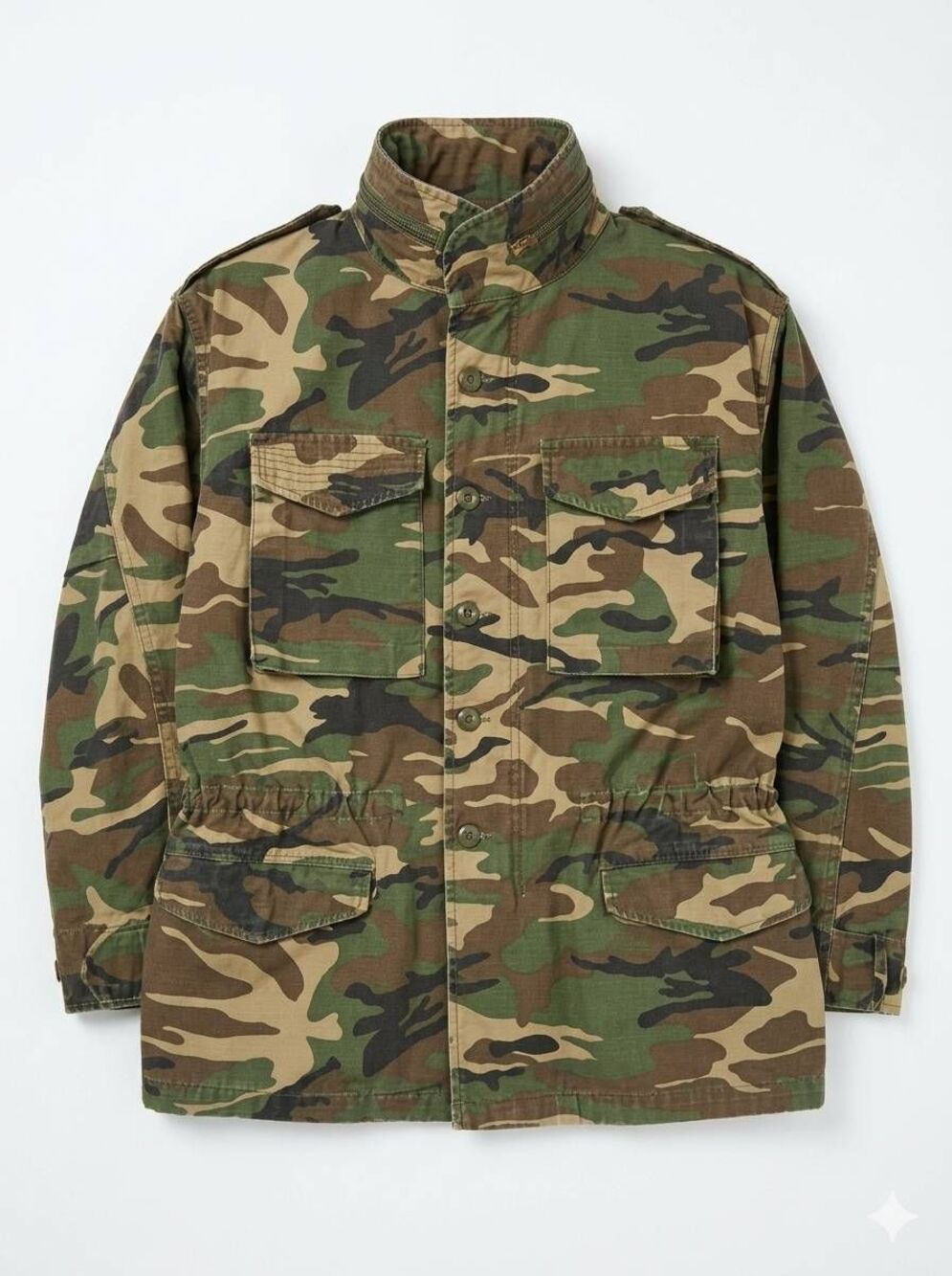 🔹️Dance & Marvel Green Camouflage Zippered Front Utility Jacket Small